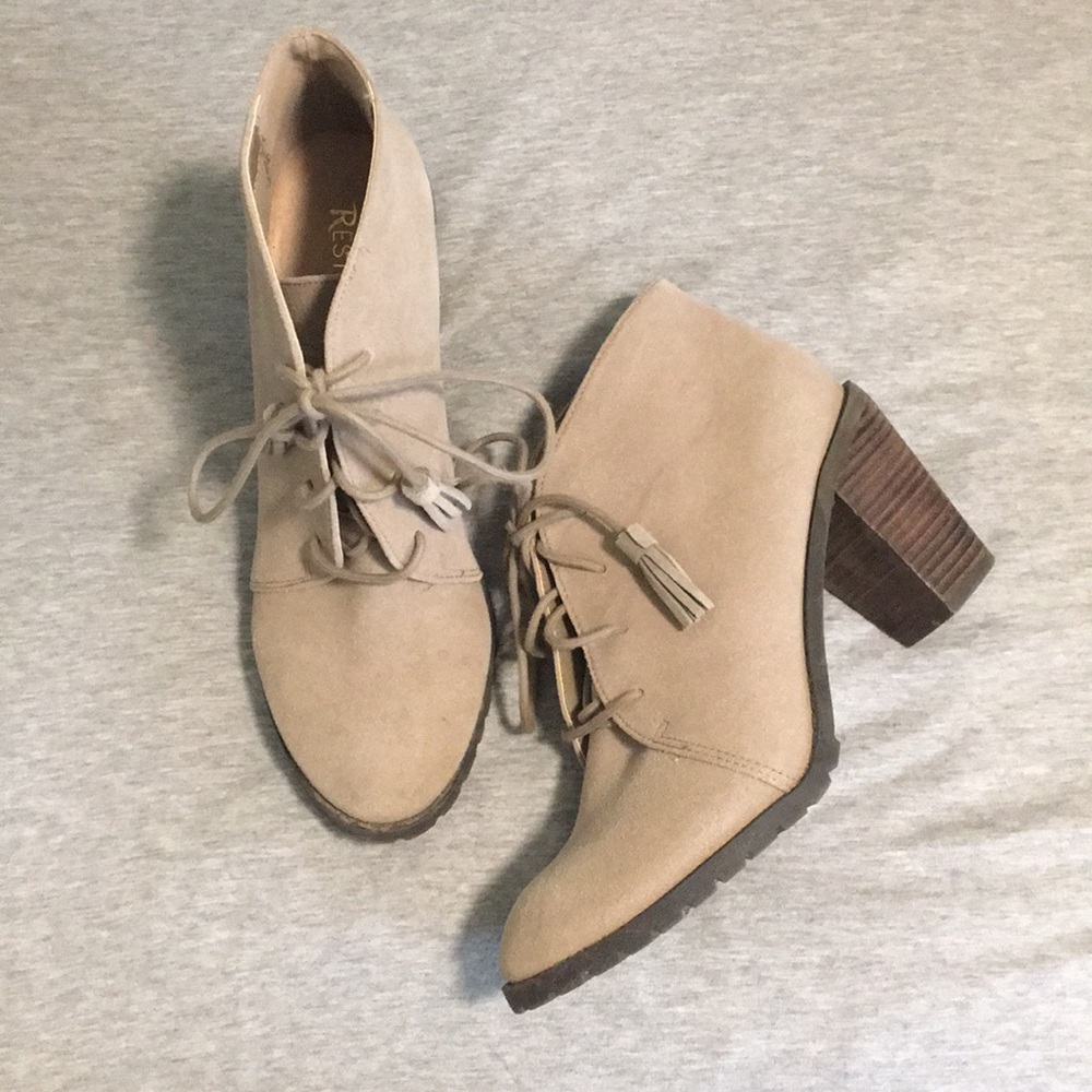 Thick Heeled Booties